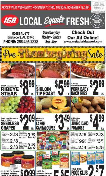 IGA Flyer - 11/13/2024 - 11/19/2024.