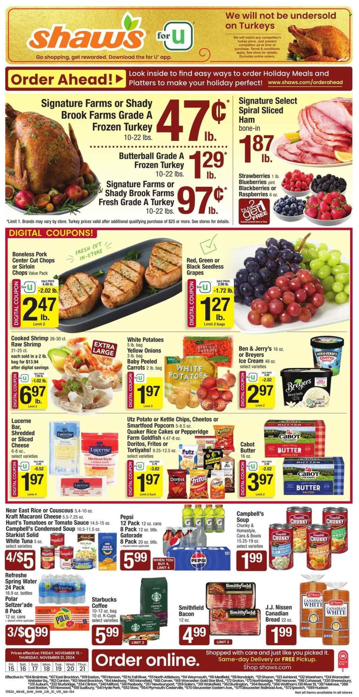 Shaw’s ad - 11/15/2024 - 11/21/2024. Page 1