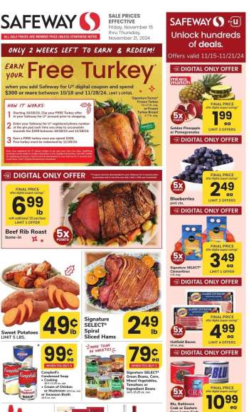 Safeway Flyer - 11/15/2024 - 11/21/2024.