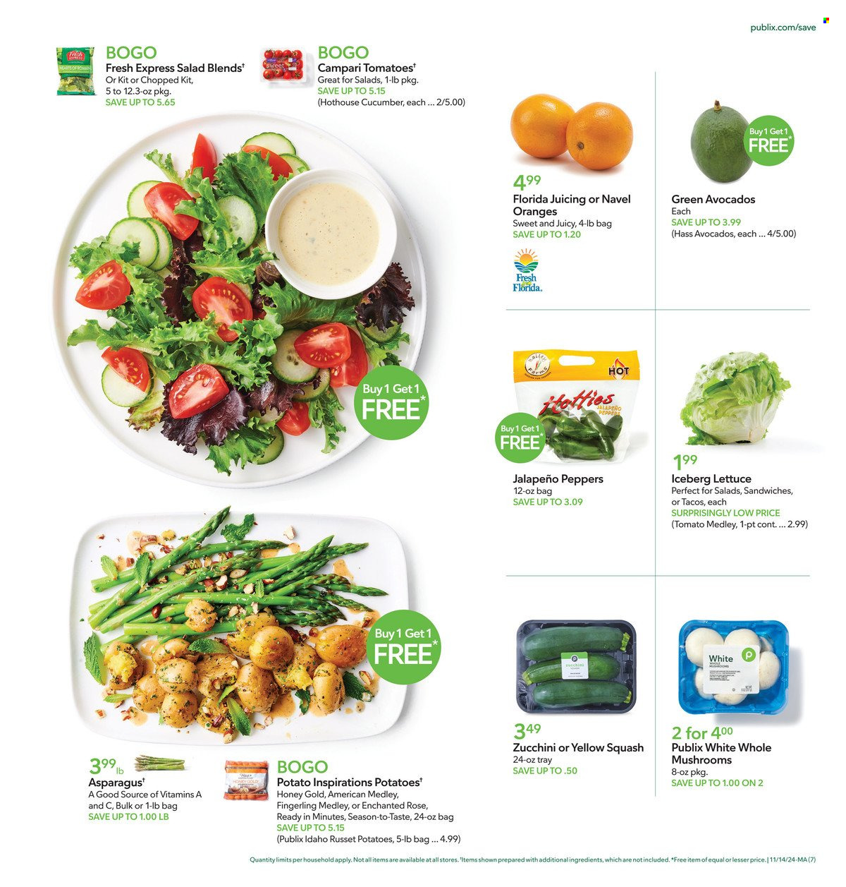 Publix ad - 11/14/2024 - 11/20/2024. Page 7
