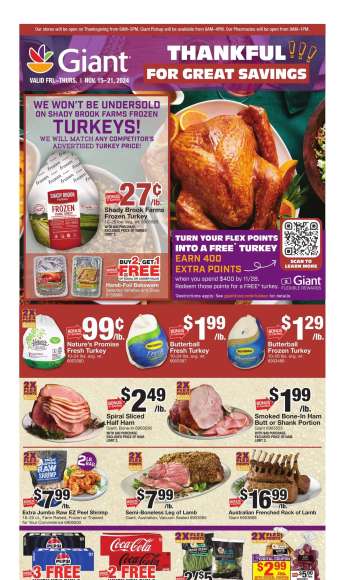 Giant Food Flyer - 11/15/2024 - 11/21/2024.