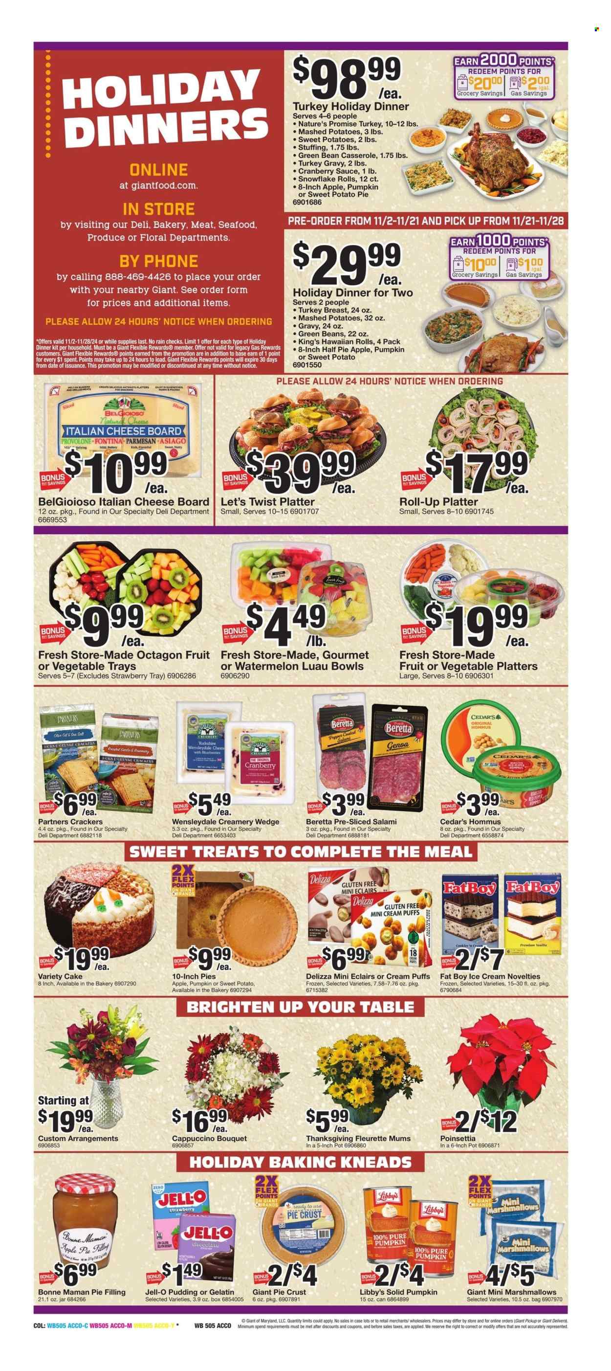 Giant Food ad - 11/15/2024 - 11/21/2024. Page 2