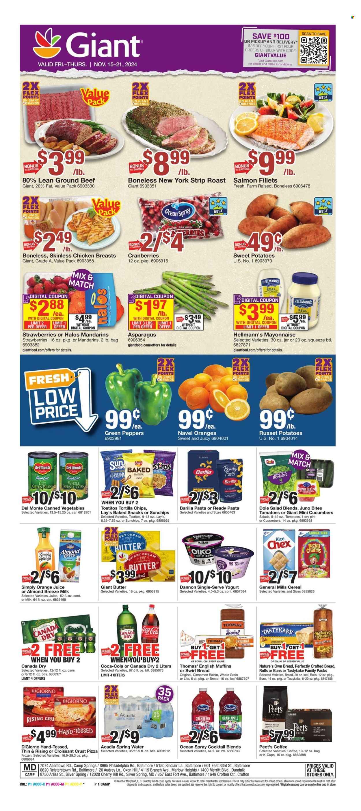 Giant Food ad - 11/15/2024 - 11/21/2024. Page 3