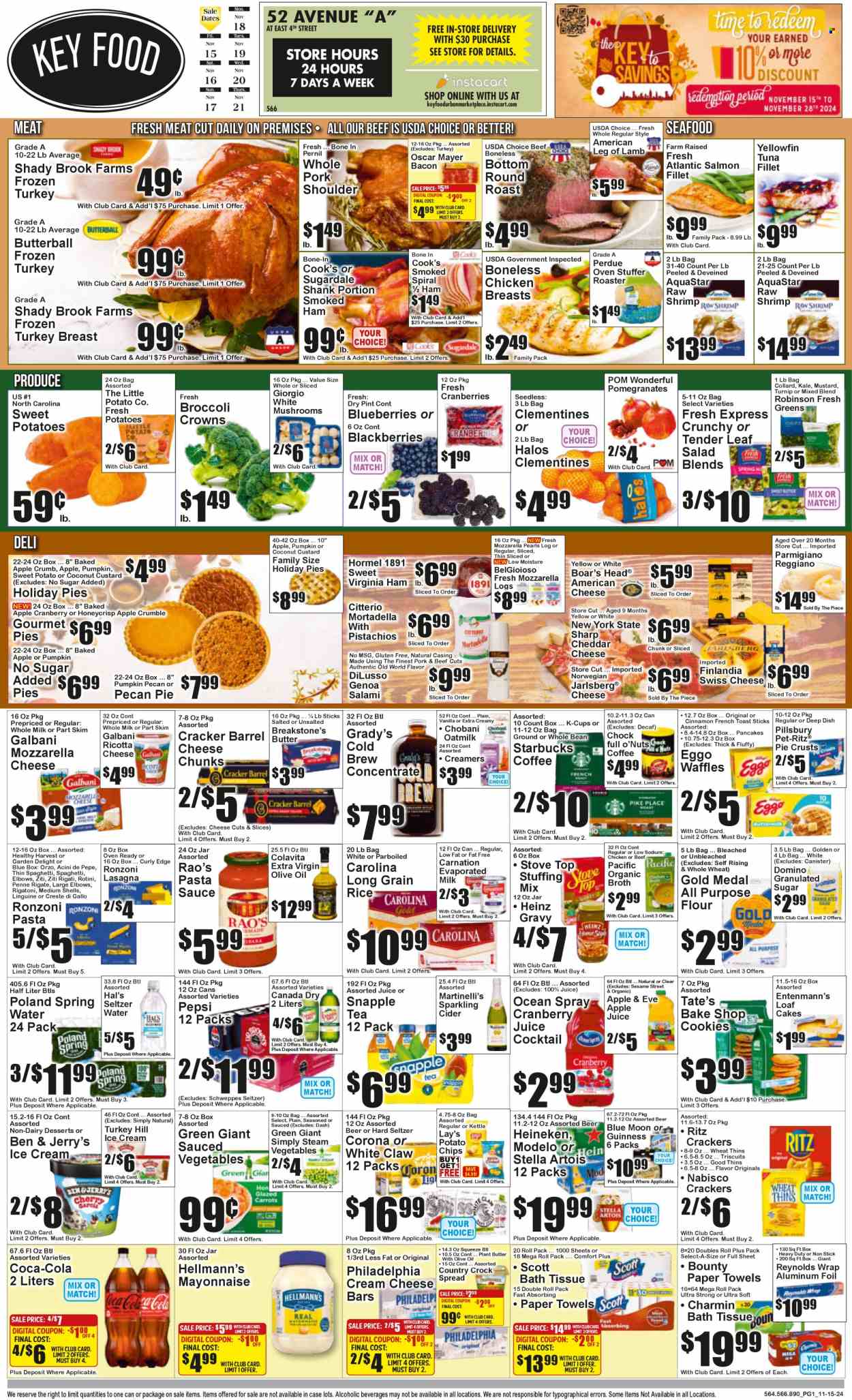 Key Food ad - 11/15/2024 - 11/21/2024. Page 1