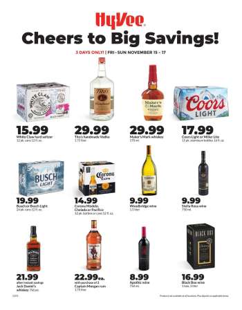 Hy-Vee Flyer - 11/15/2024 - 11/17/2024.