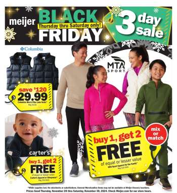 Meijer Flyer - 11/28/2024 - 11/30/2024.