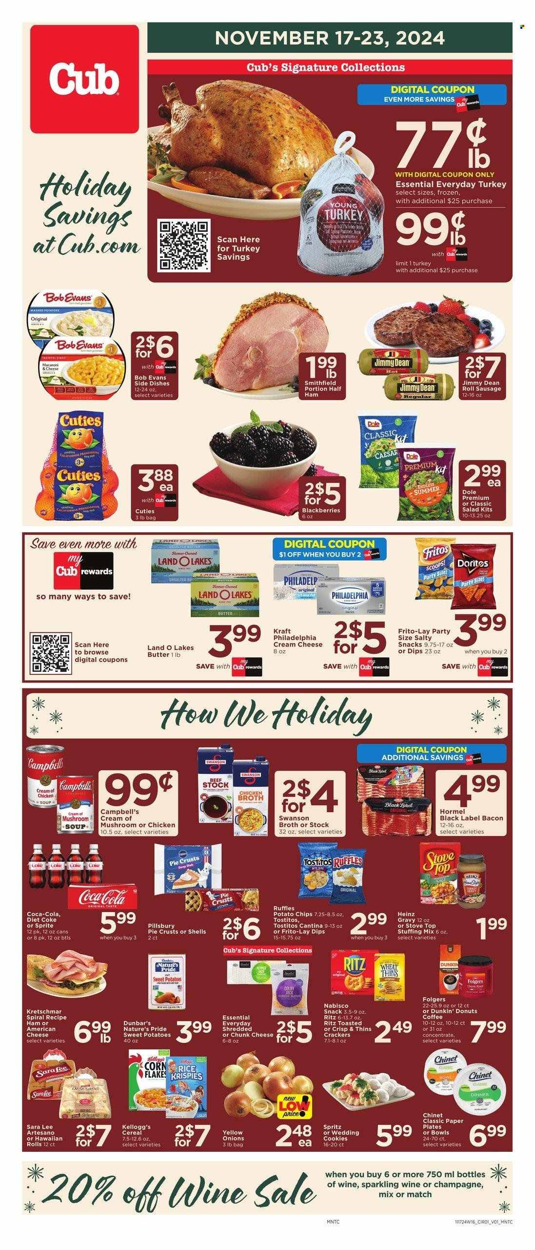 Cub Foods ad - 11/17/2024 - 11/23/2024. Page 1