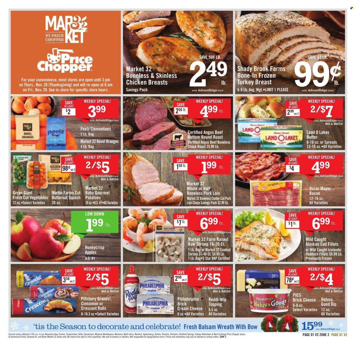 Price Chopper ad - 11/17/2024 - 11/23/2024. Page 1
