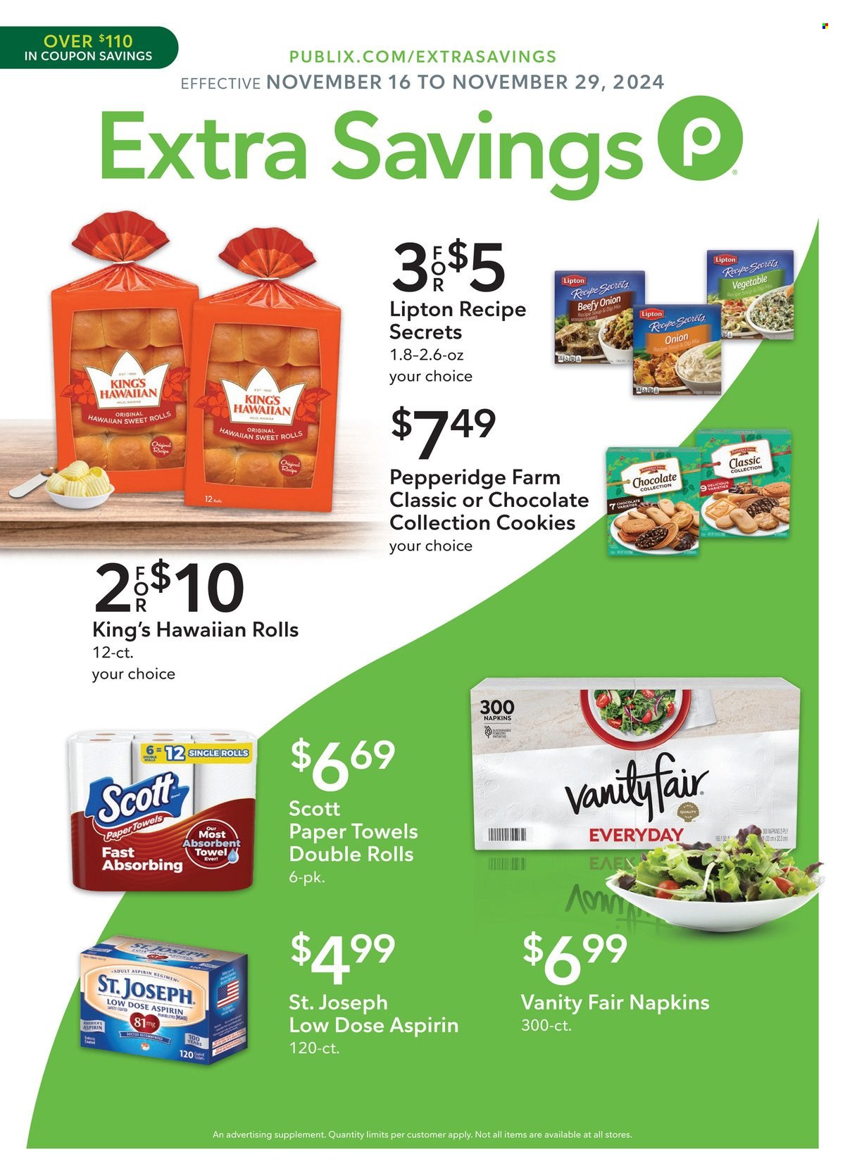 Publix ad - 11/16/2024 - 11/29/2024. Page 1