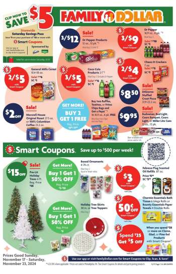 Family Dollar Flyer - 11/17/2024 - 11/23/2024.