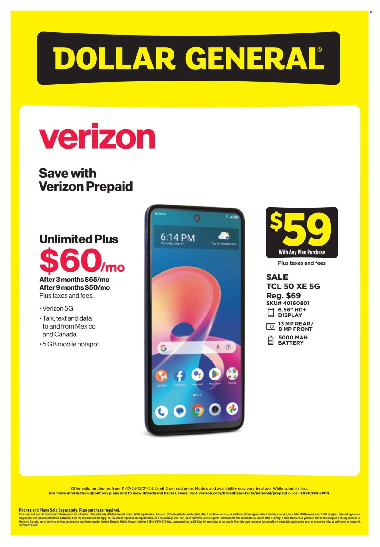 Dollar General ad - 11/17/2024 - 12/21/2024. Page 2