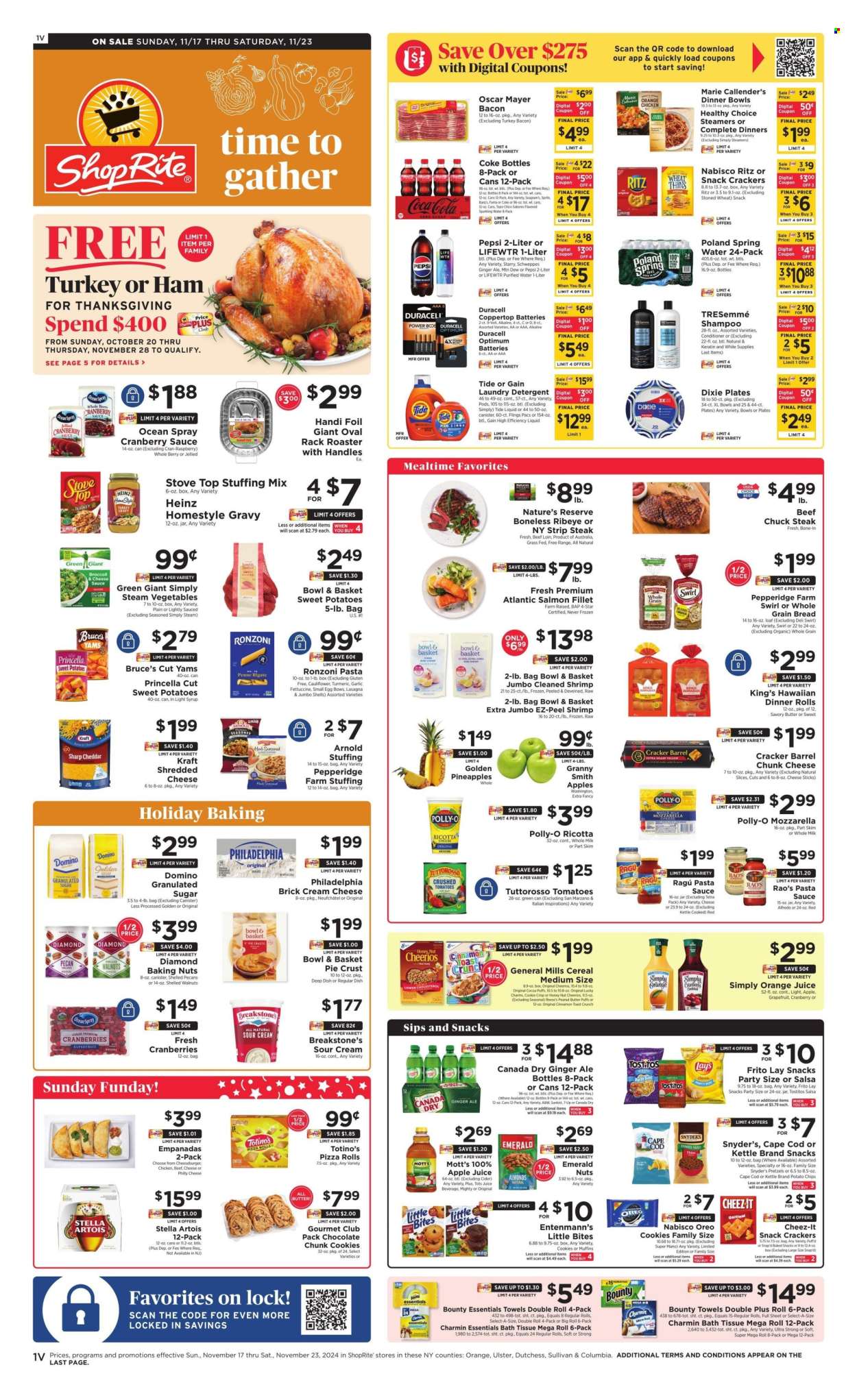 ShopRite ad - 11/17/2024 - 11/23/2024. Page 1