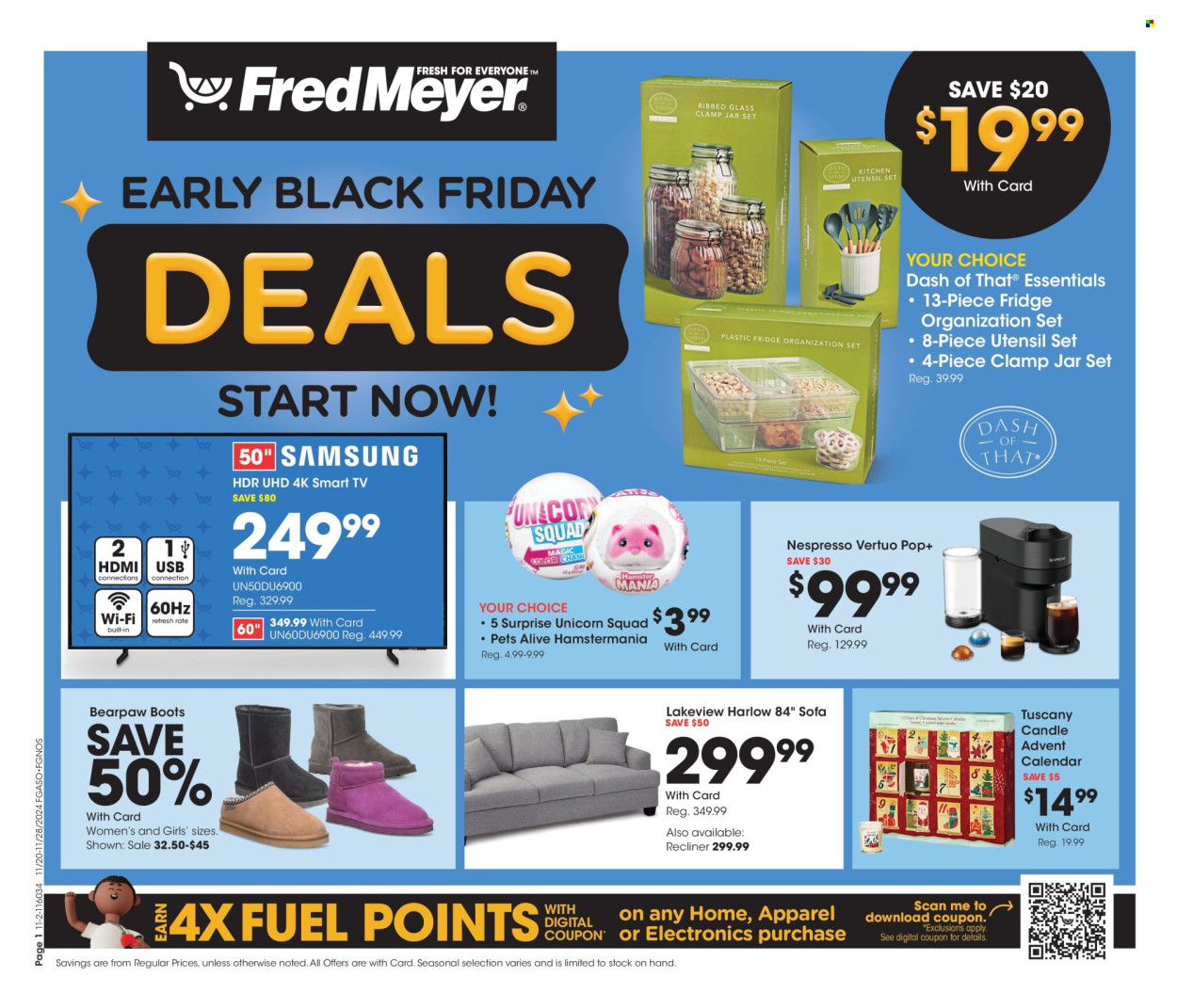 Fred Meyer ad - 11/20/2024 - 11/28/2024. Page 1