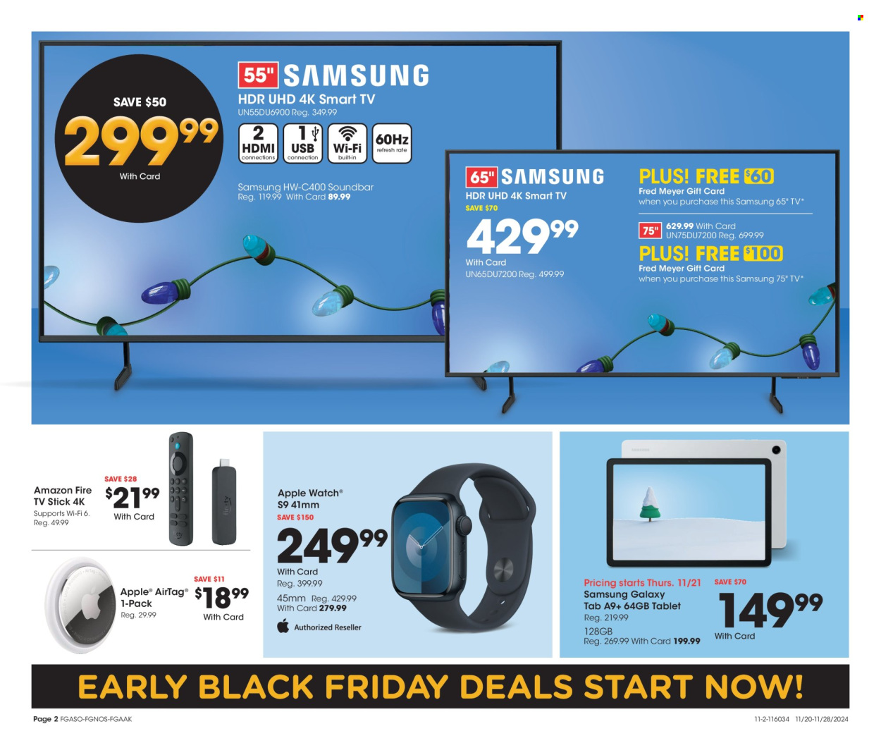 Fred Meyer ad - 11/20/2024 - 11/28/2024. Page 2