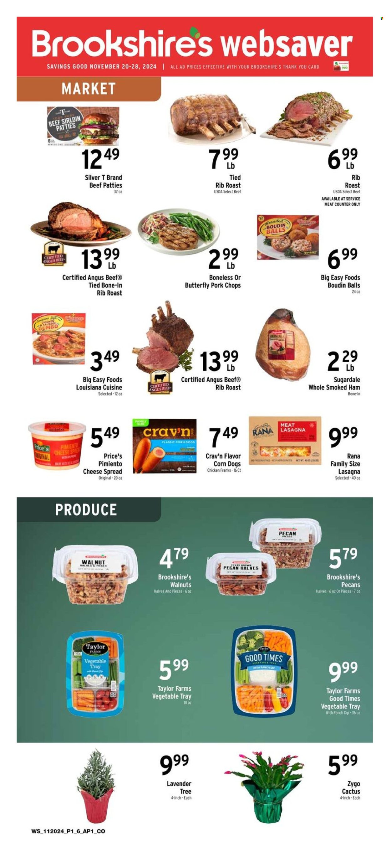 Brookshires ad - 11/20/2024 - 11/26/2024. Page 1