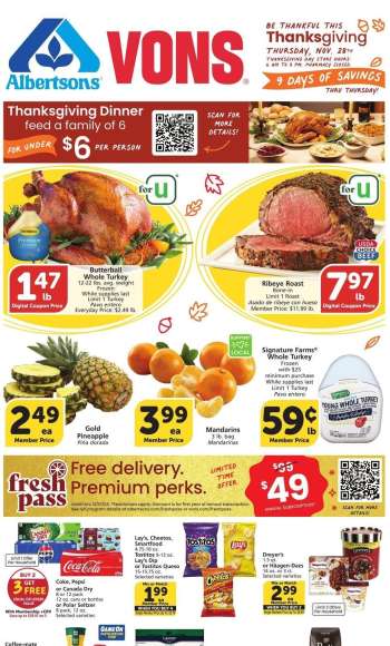 Vons Flyer - 11/20/2024 - 11/28/2024.