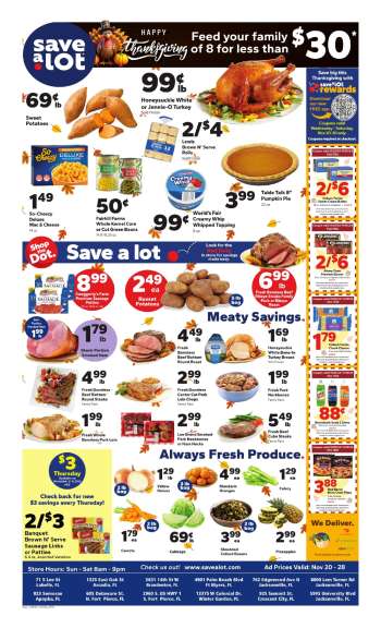Save a Lot Flyer - 11/20/2024 - 11/28/2024.