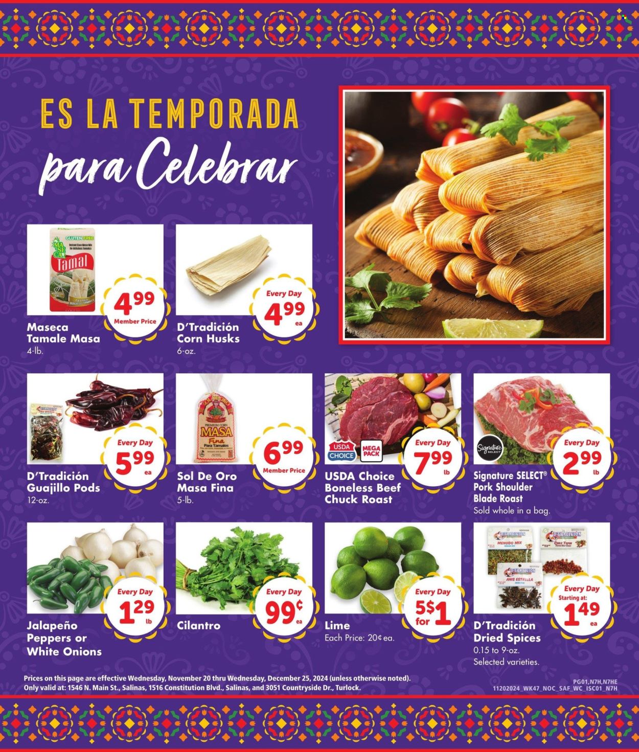Safeway ad - 11/20/2024 - 12/25/2024. Page 1