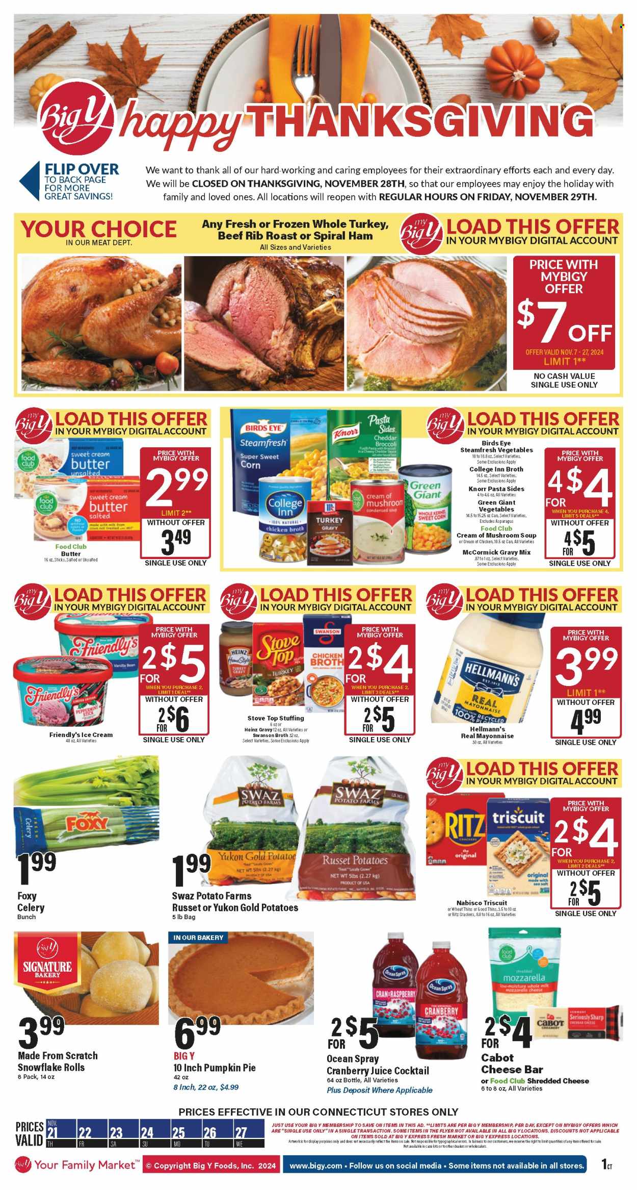 Big Y ad - 11/21/2024 - 11/27/2024. Page 1