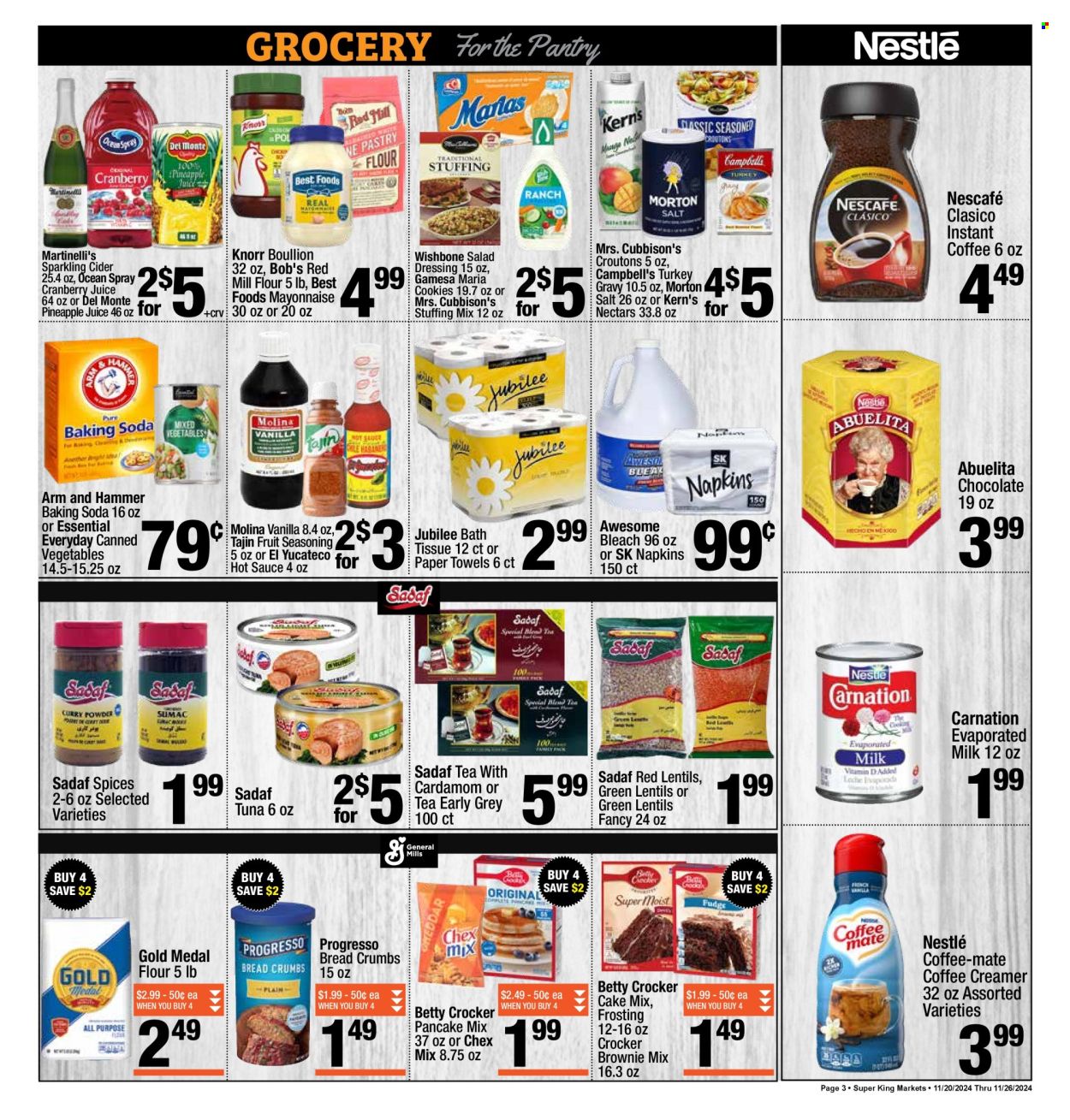 Super King Markets ad - 11/20/2024 - 11/26/2024. Page 3