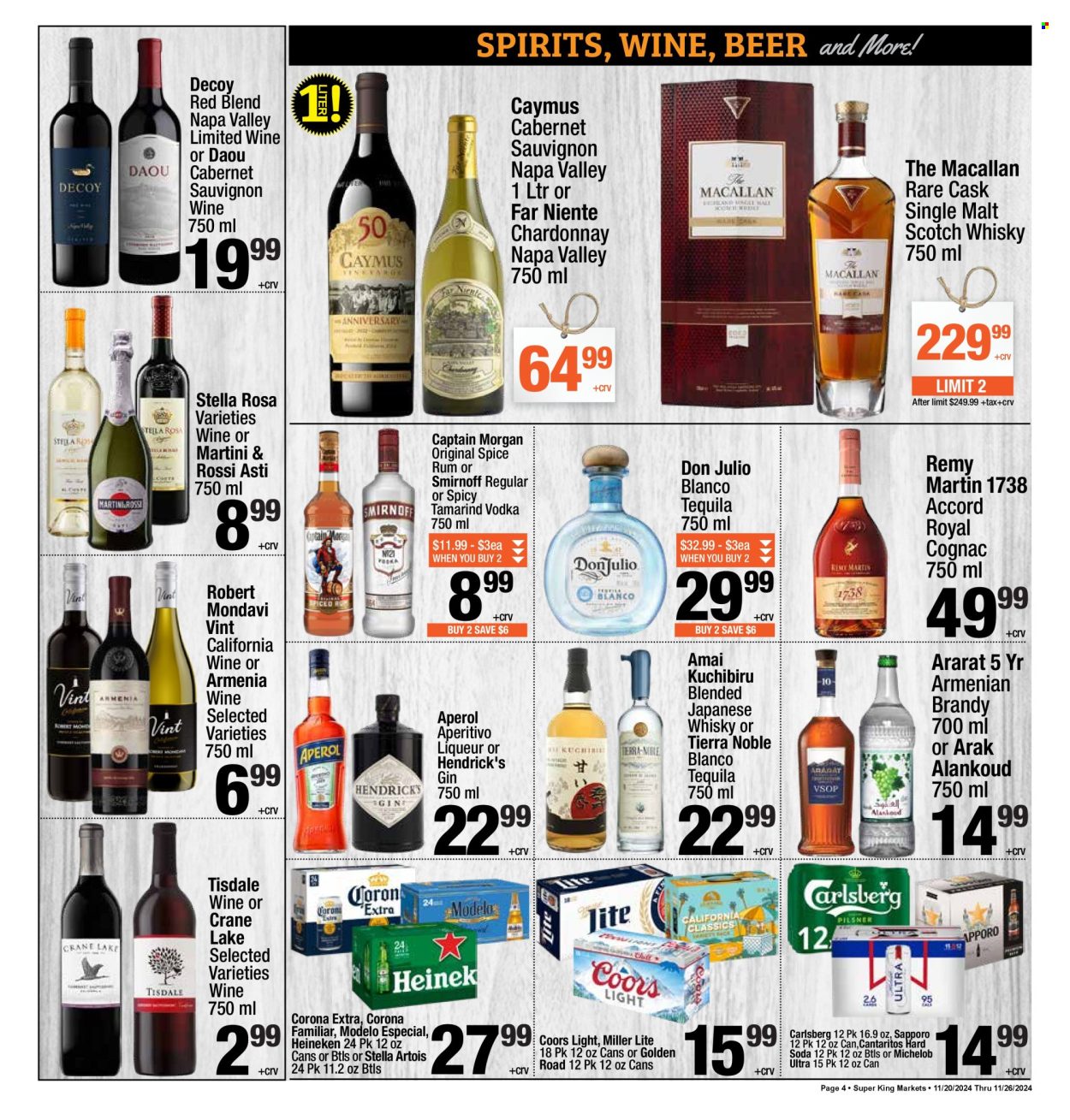 Super King Markets ad - 11/20/2024 - 11/26/2024. Page 4