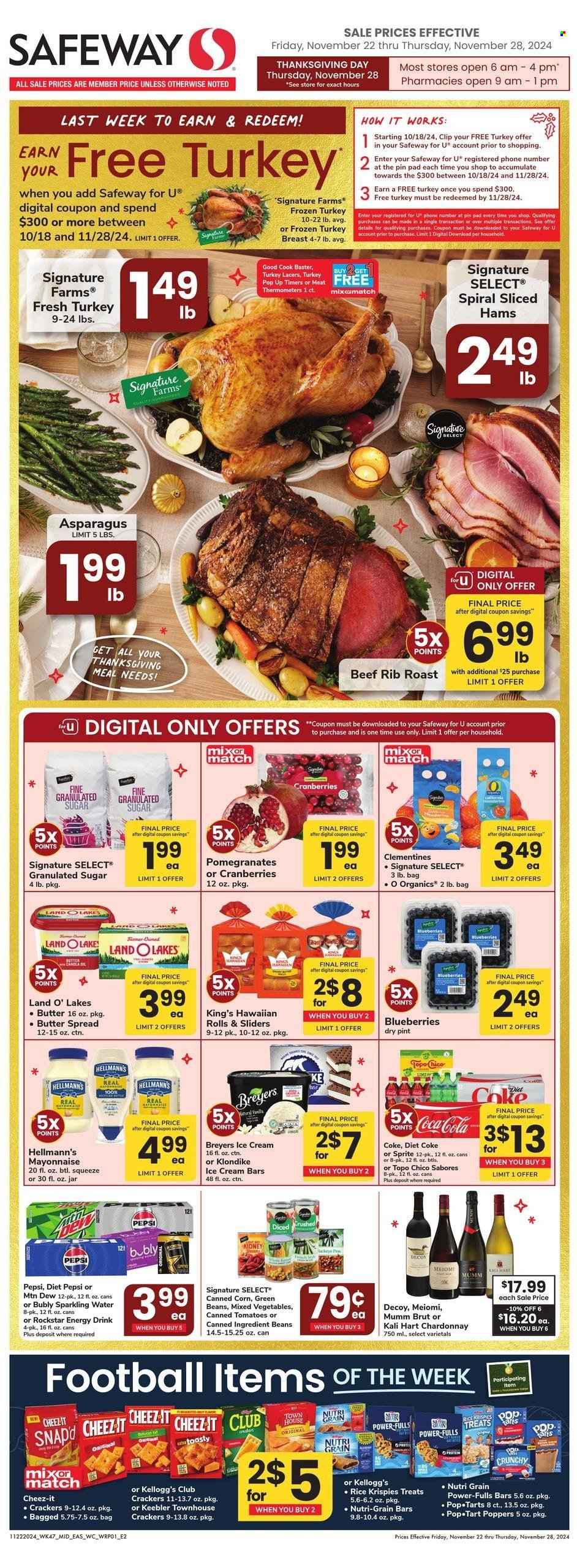 Safeway ad - 11/22/2024 - 11/28/2024. Page 1