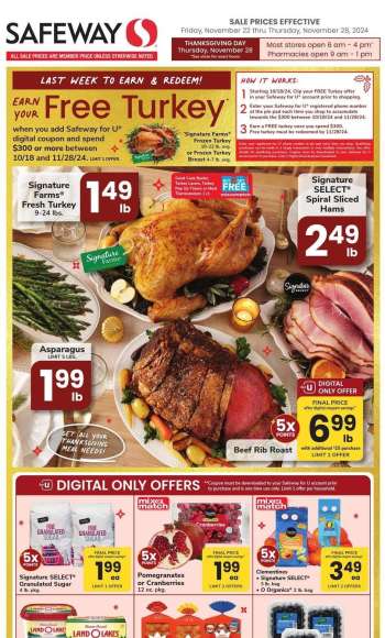 Safeway Flyer - 11/22/2024 - 11/28/2024.