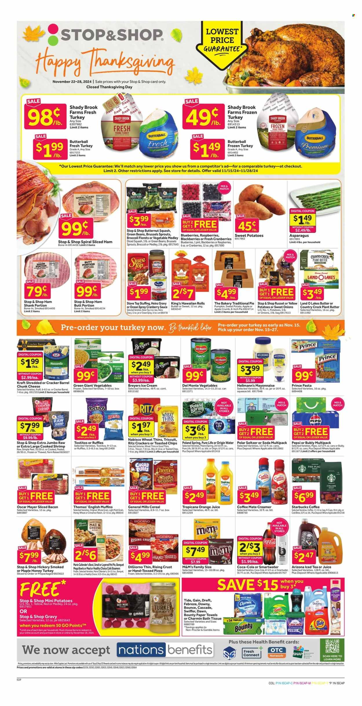 Stop & Shop ad - 11/22/2024 - 11/28/2024. Page 1
