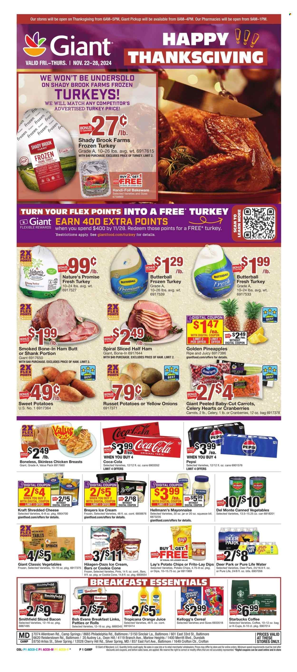 Giant Food ad - 11/22/2024 - 11/28/2024. Page 1