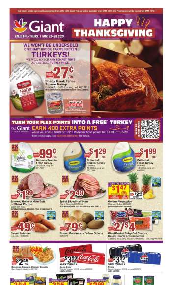 Giant Food Flyer - 11/22/2024 - 11/28/2024.