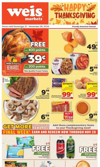 Weis Flyer - 11/21/2024 - 11/28/2024.