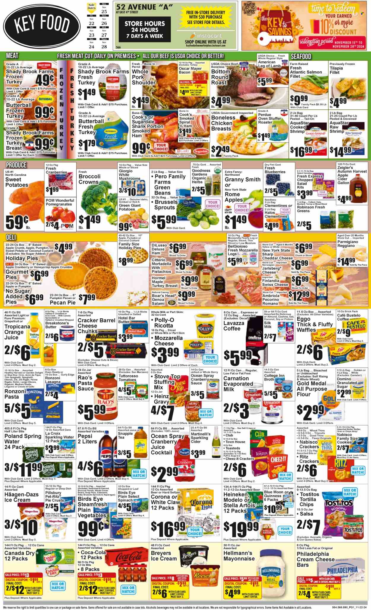 Key Food ad - 11/22/2024 - 11/28/2024. Page 1