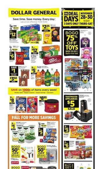Dollar General Flyer - 11/24/2024 - 11/30/2024.