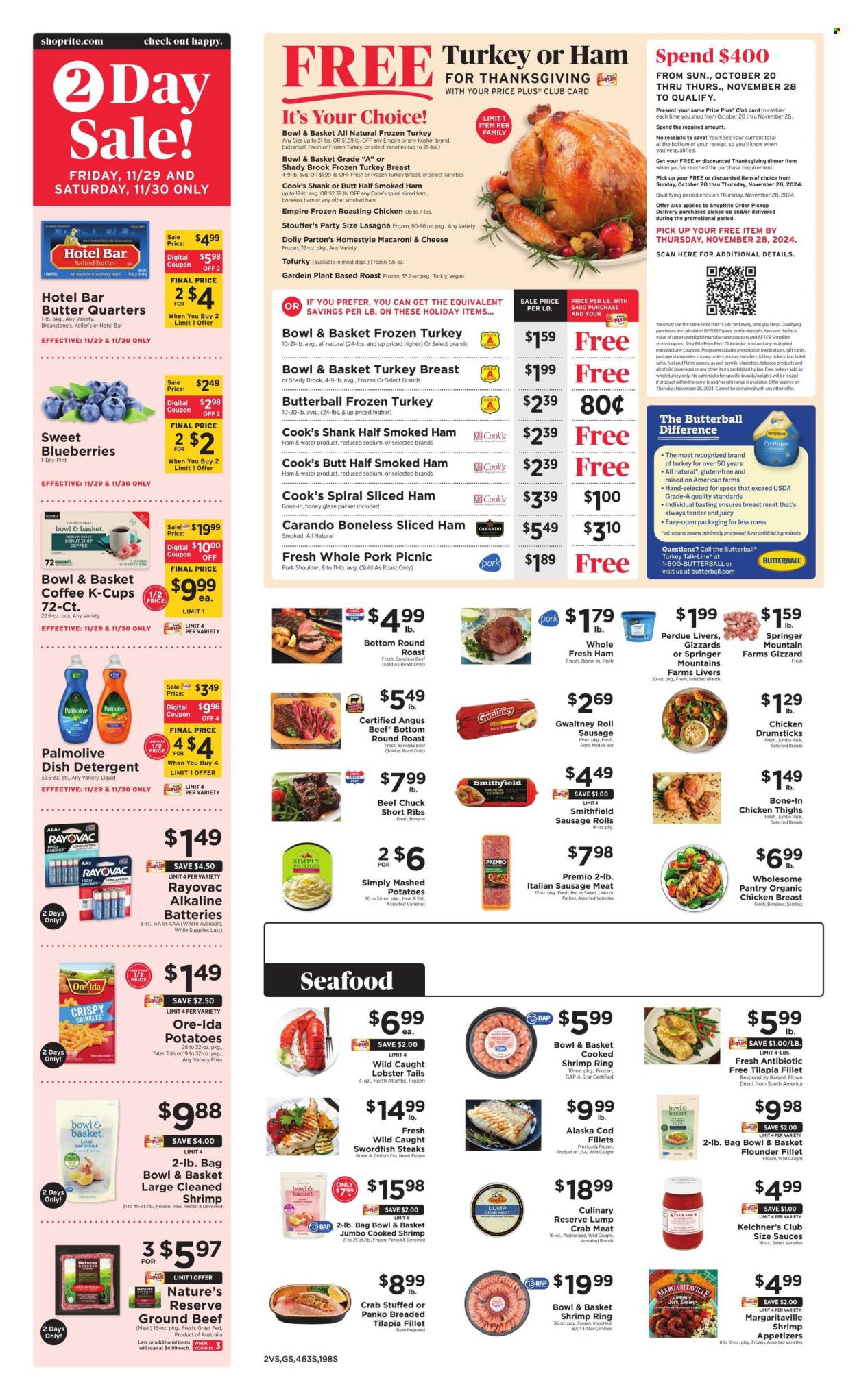 ShopRite ad - 11/24/2024 - 11/30/2024. Page 2