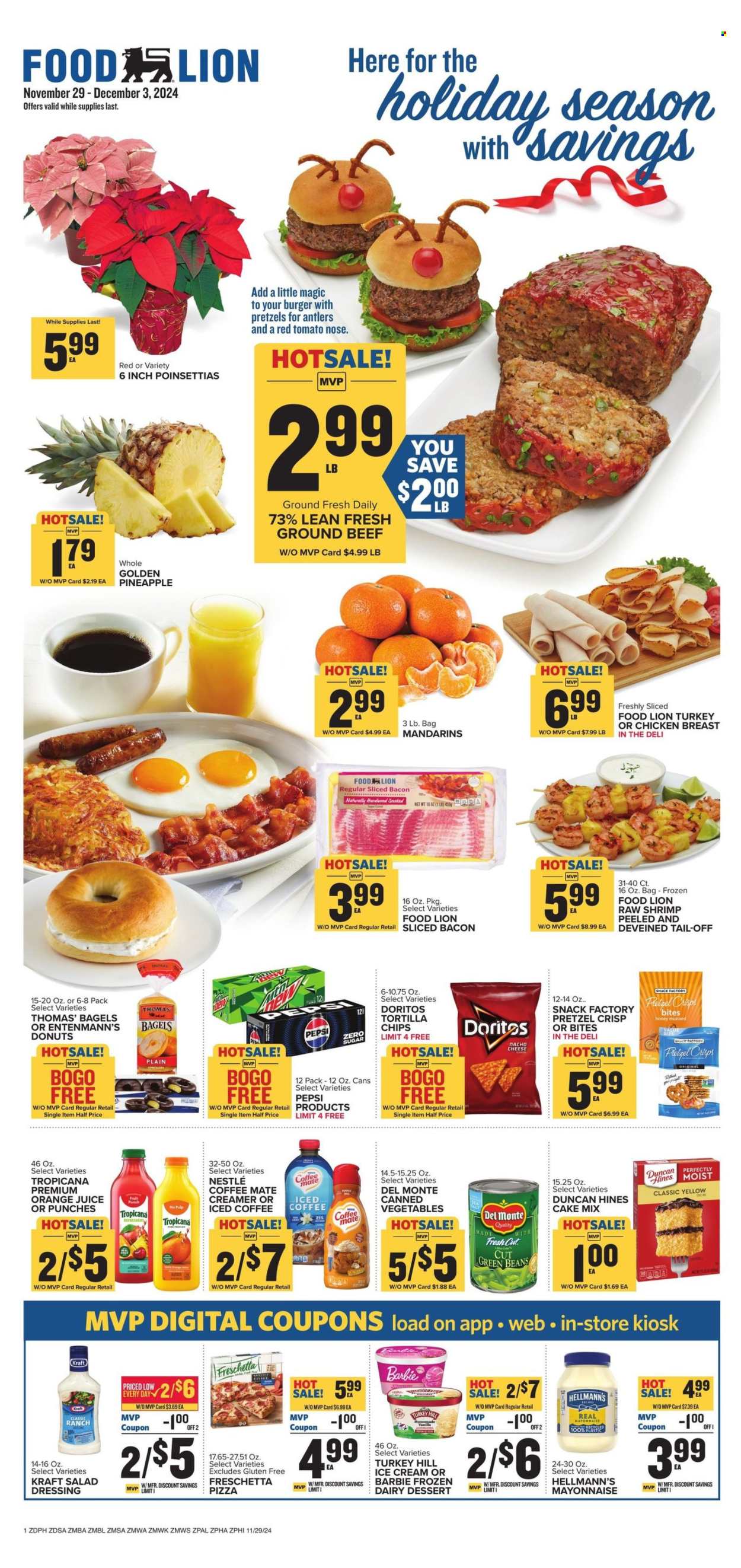 Food Lion ad - 11/29/2024 - 12/03/2024. Page 1
