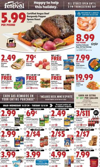 Festival Foods Flyer - 11/27/2024 - 12/03/2024.
