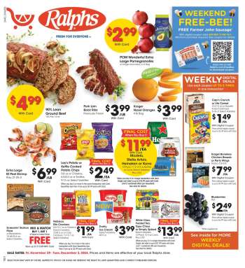 Ralphs Flyer - 11/29/2024 - 12/03/2024.