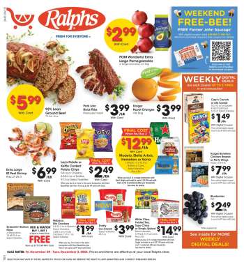 Ralphs Flyer - 11/29/2024 - 12/03/2024.