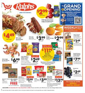 Ralphs Flyer - 11/29/2024 - 12/03/2024.