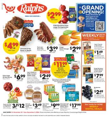Ralphs Flyer - 11/29/2024 - 12/03/2024.
