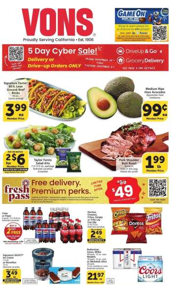 Vons Flyer - 11/29/2024 - 12/03/2024.
