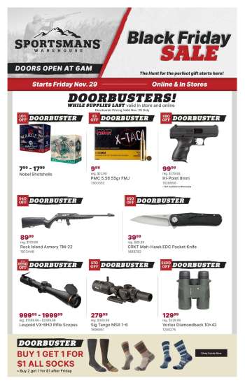 thumbnail - Sportsman's Warehouse Ad - Black Friday Sale