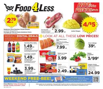 Food 4 Less Flyer - 11/29/2024 - 12/03/2024.