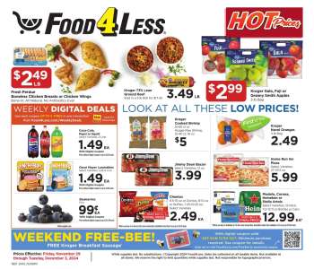 Food 4 Less Flyer - 11/29/2024 - 12/03/2024.
