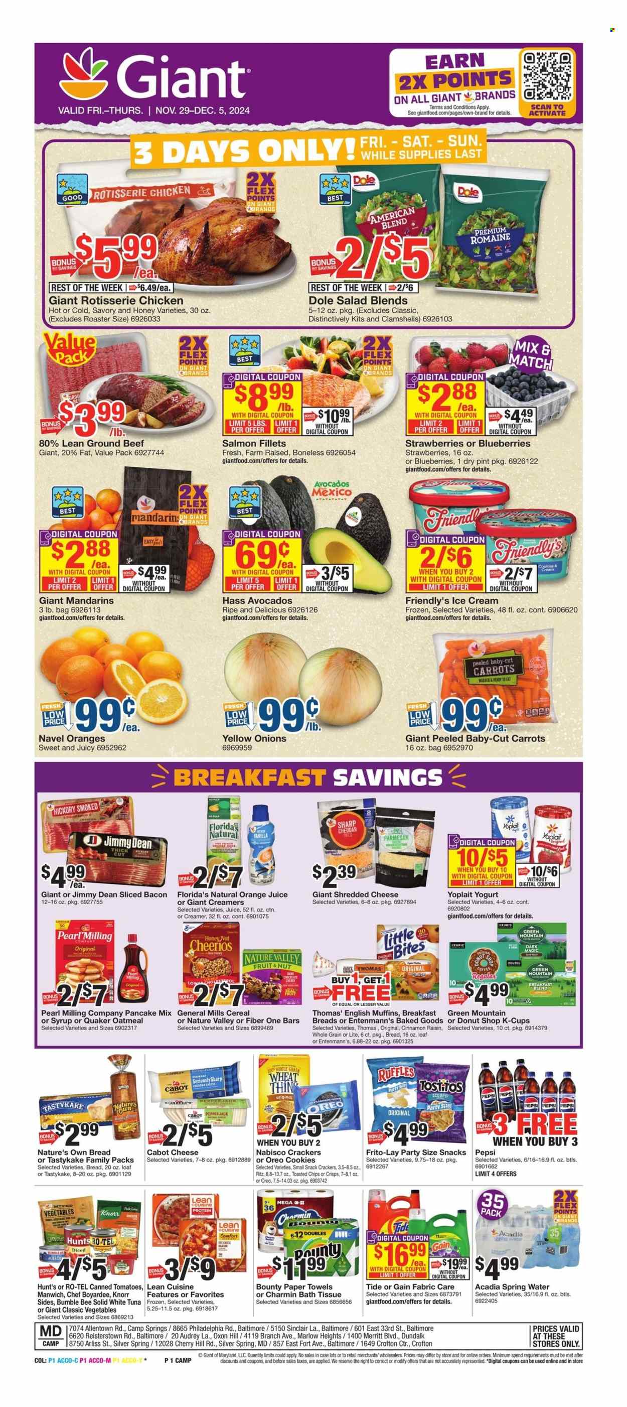 Giant Food ad - 11/29/2024 - 12/05/2024. Page 1