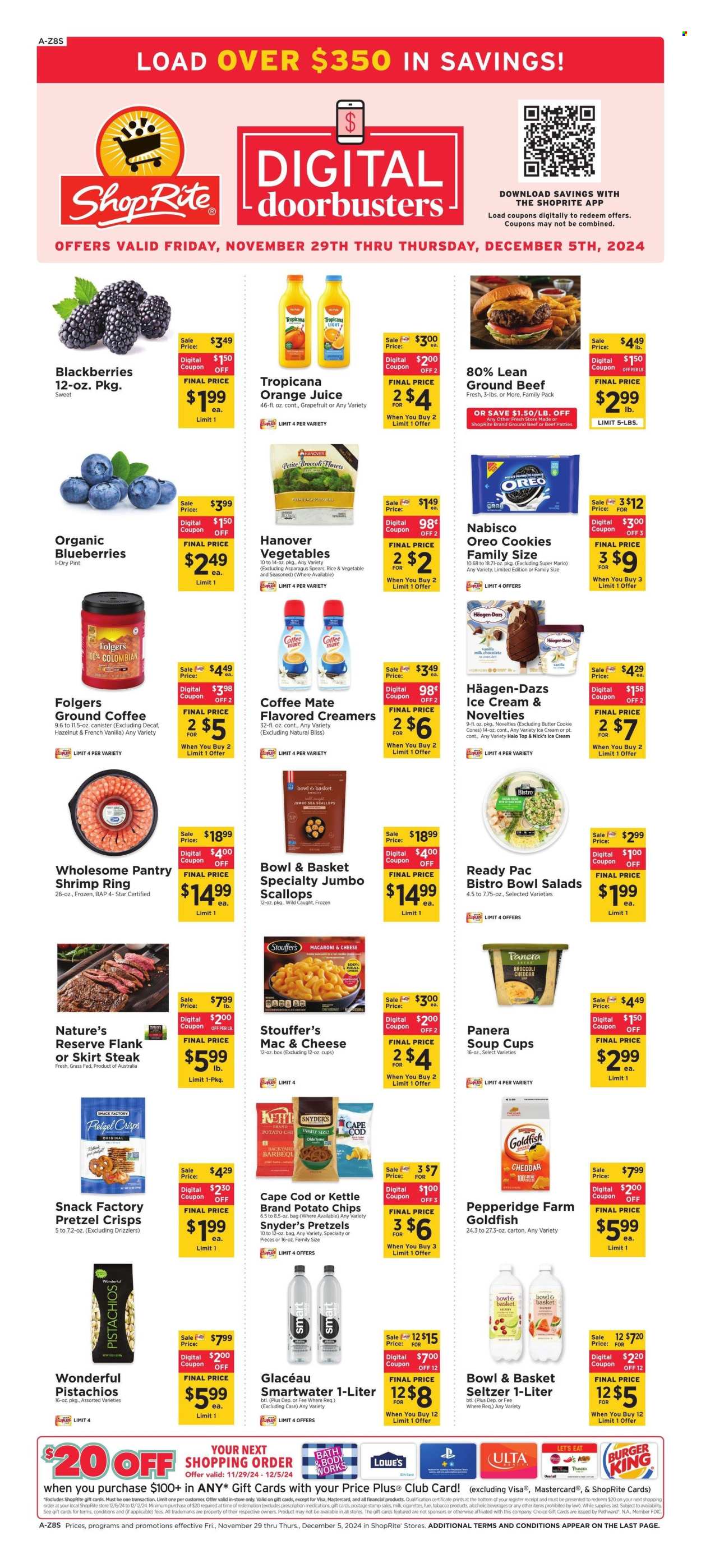 ShopRite ad - 11/29/2024 - 12/05/2024. Page 1