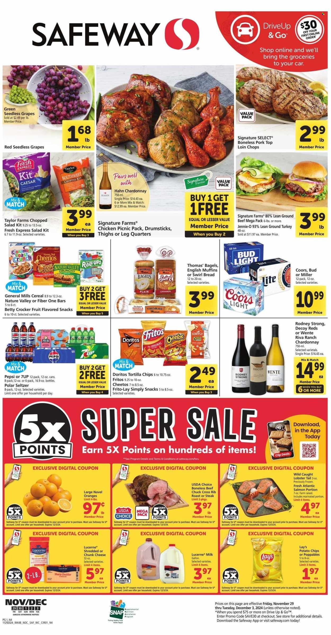 Safeway ad - 11/29/2024 - 12/03/2024. Page 1