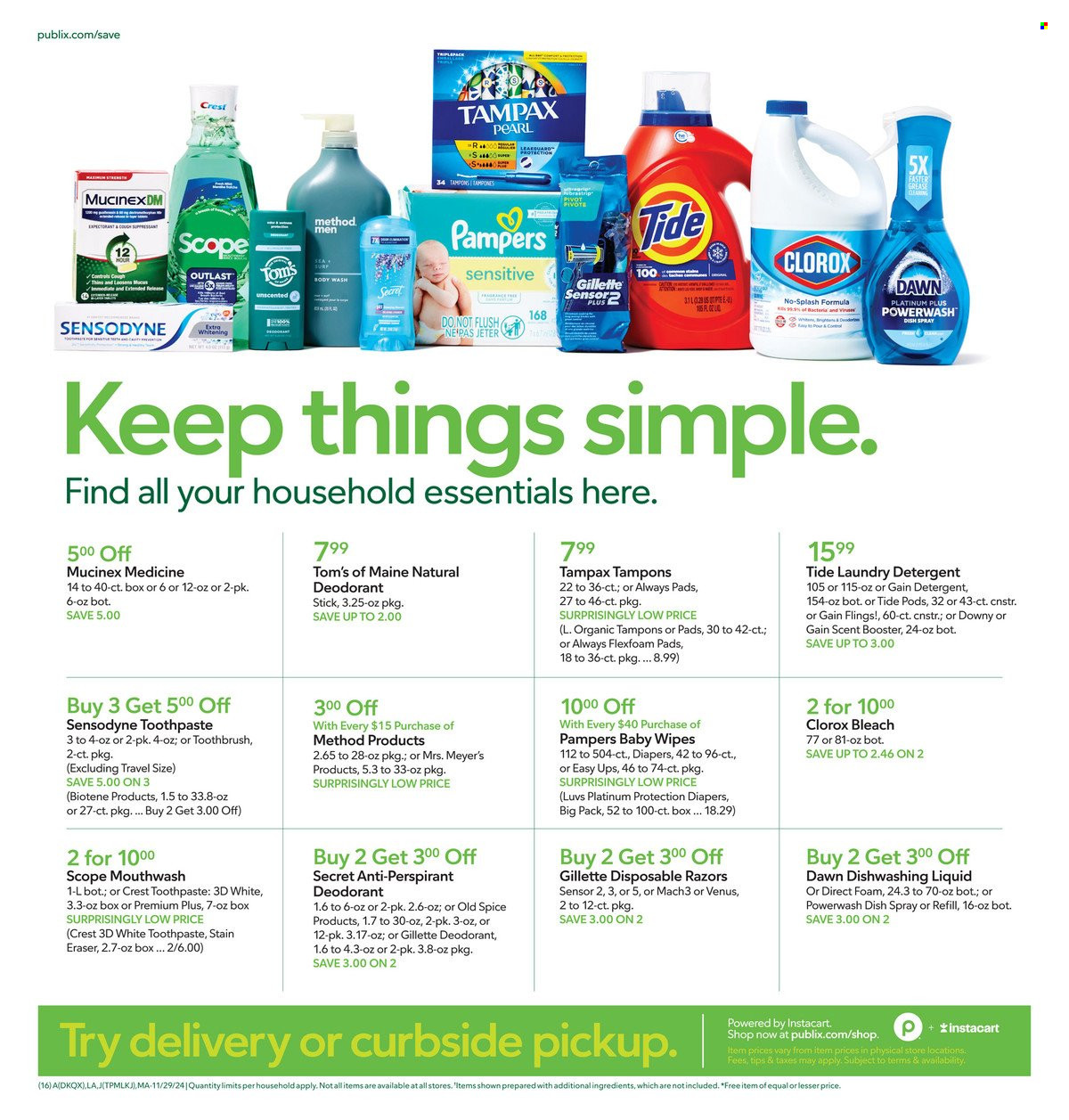 Publix ad - 11/29/2024 - 12/04/2024. Page 16