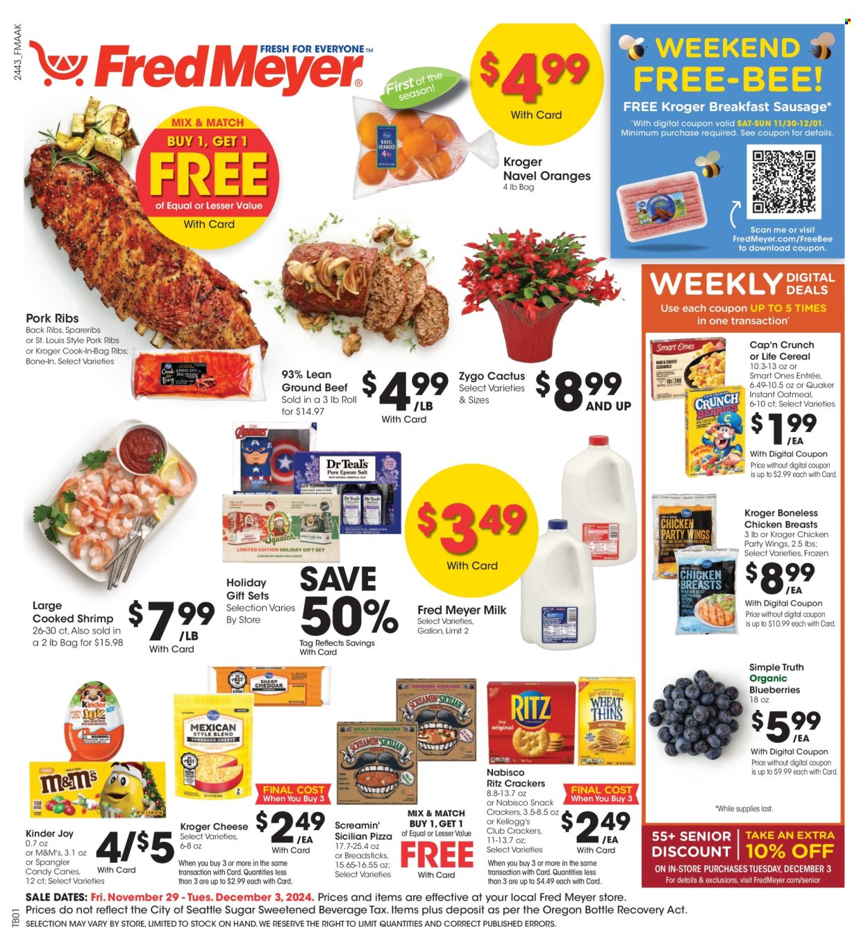 Fred Meyer ad - 11/29/2024 - 12/03/2024. Page 1