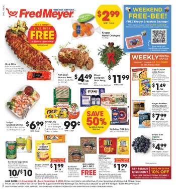 Fred Meyer Flyer - 11/29/2024 - 12/03/2024.